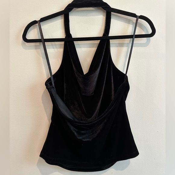 NWOT By Anthropologie Cowl-Neck Velvet Top - Picture 7 of 11